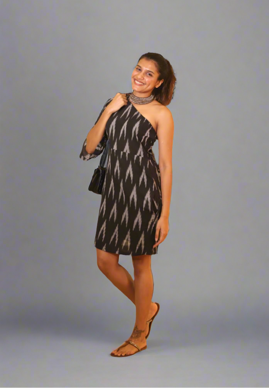 Kali Mirch Ikat Dress- Clearance