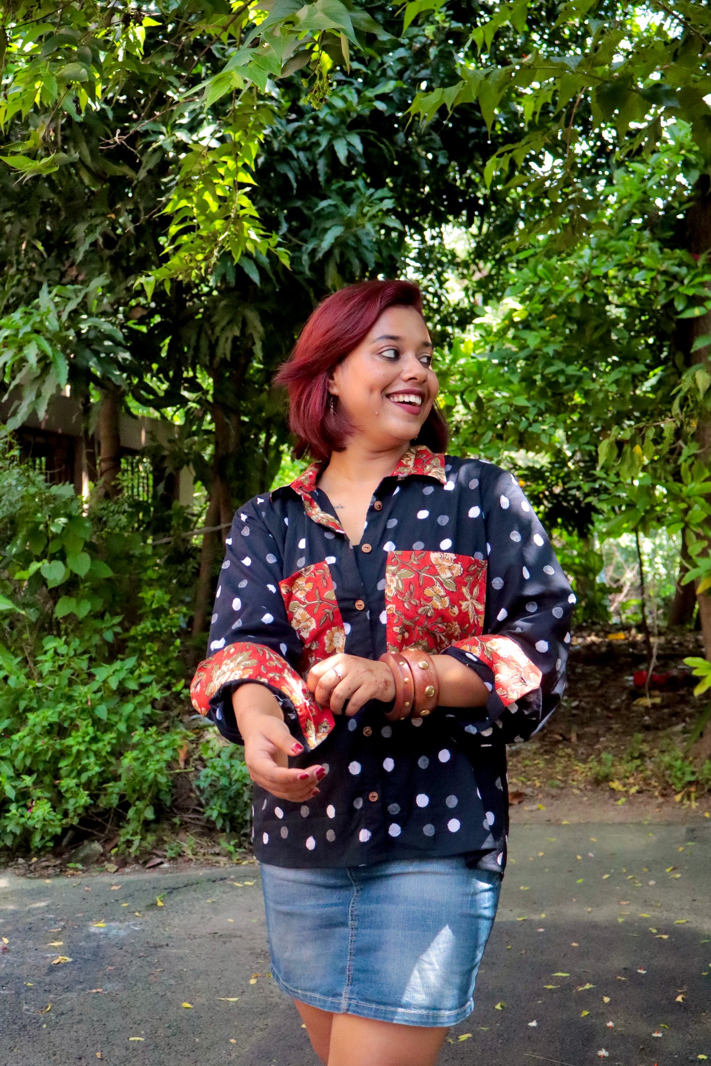 Polka Dot Drama Shirt - New Launch