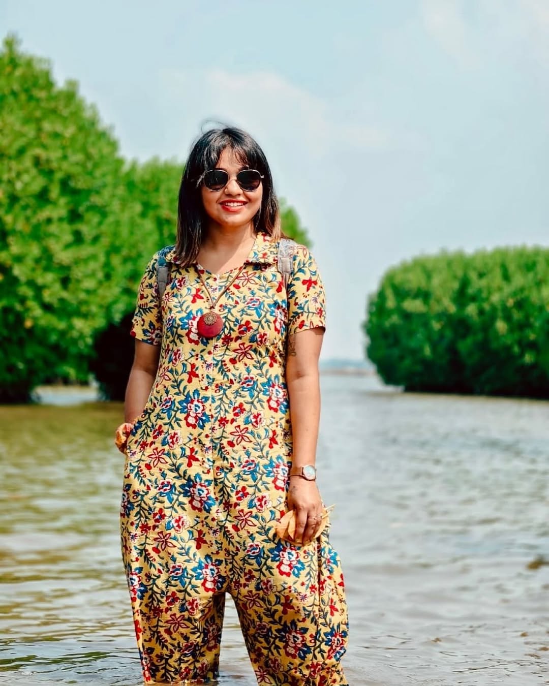 Surajmukhi Handblock Jumpsuit