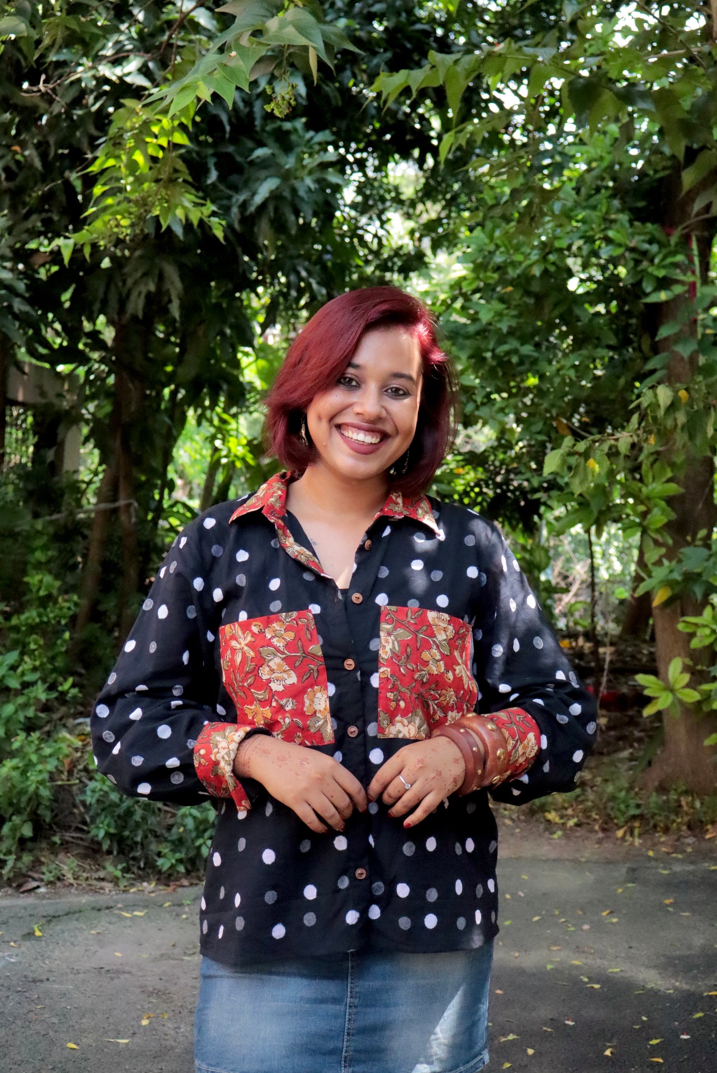 Polka Dot Drama Shirt - New Launch