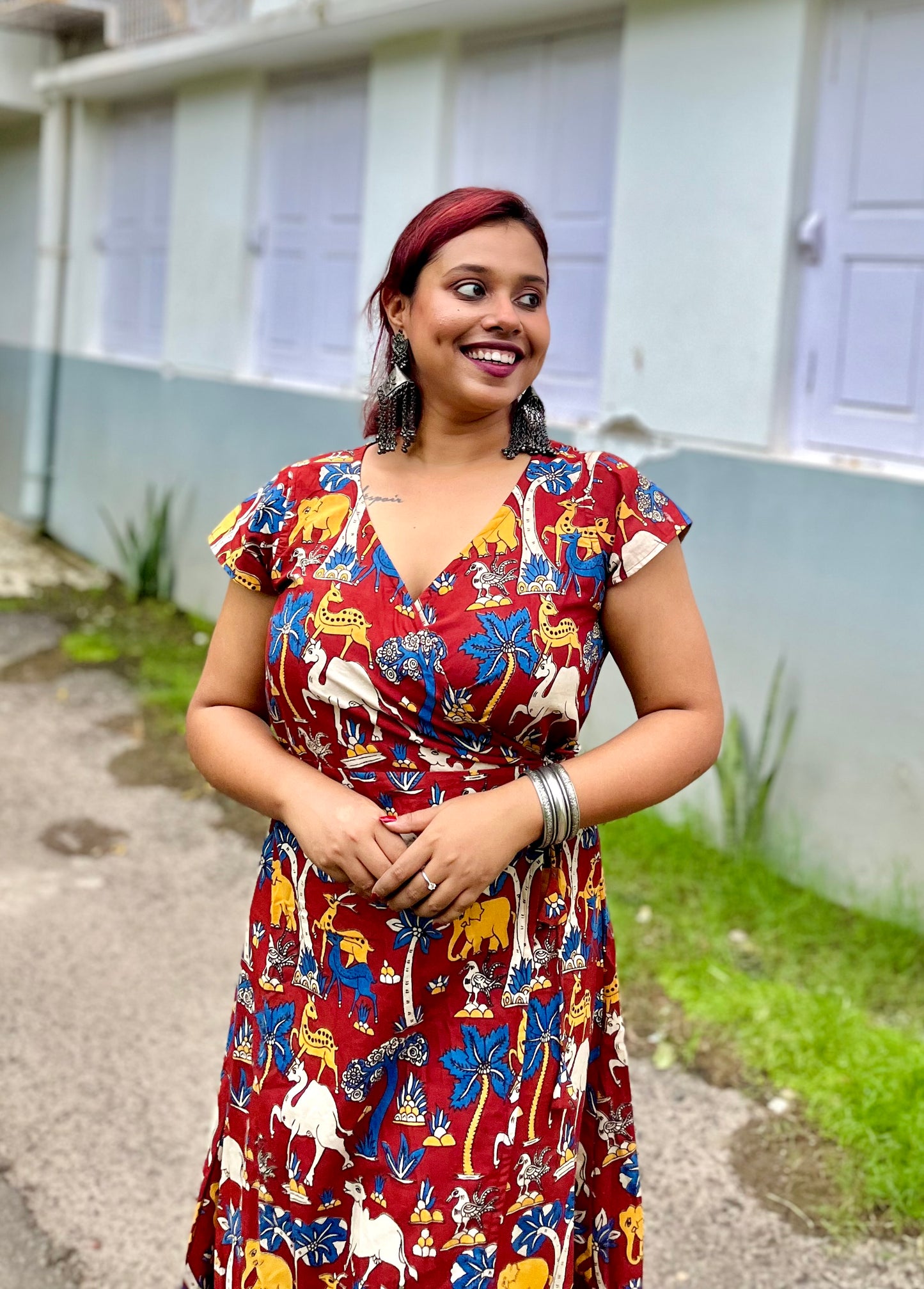 Panchhi Wrap Dress- New Launch (Limited Fabric Drop)