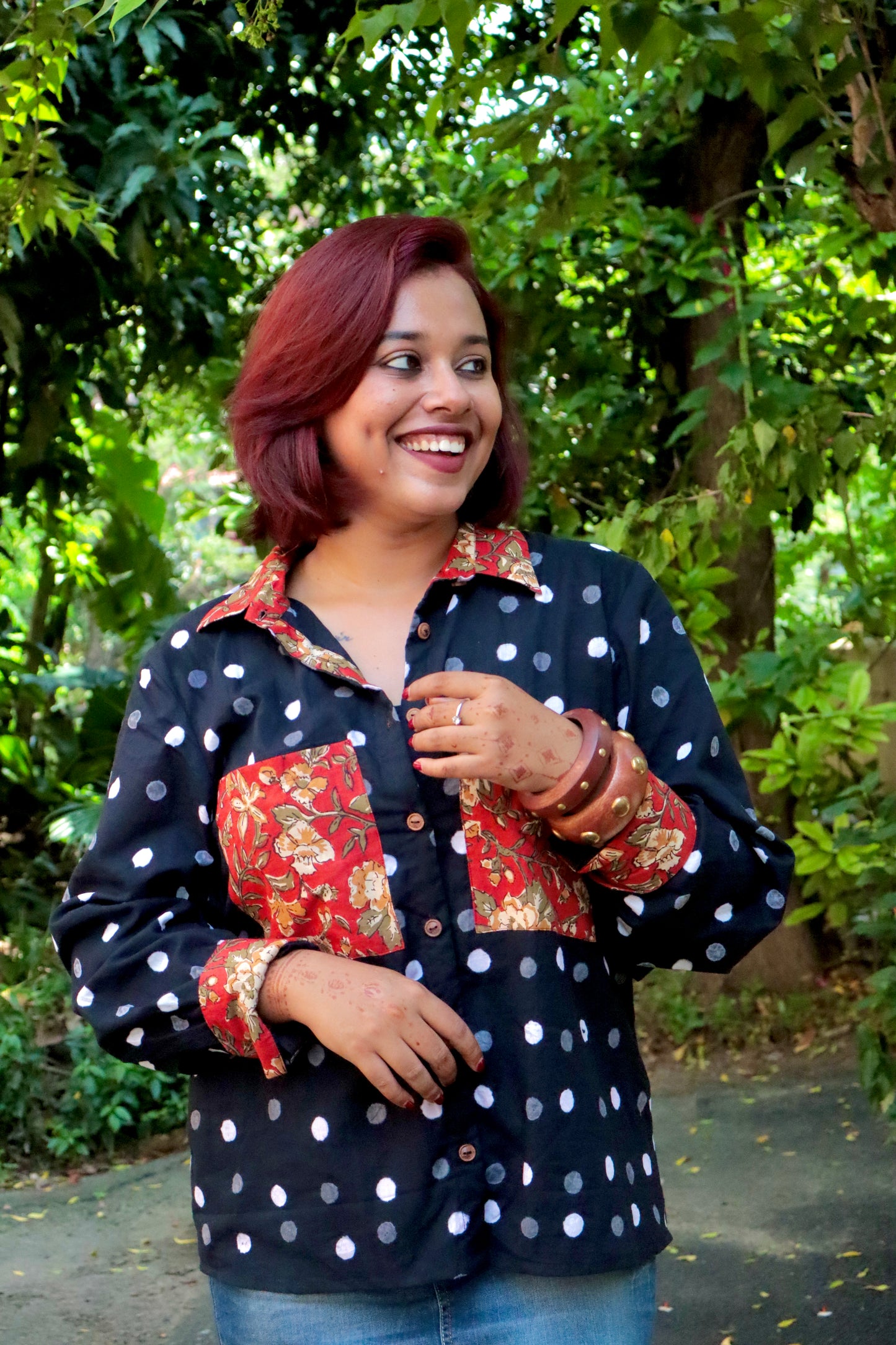 Polka Dot Drama Shirt - New Launch