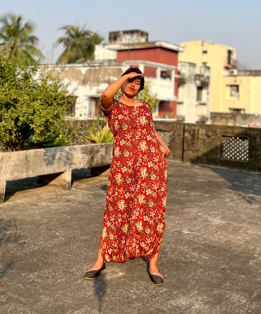 Leheriya Handblock Dhoti Jumpsuit- New Launch