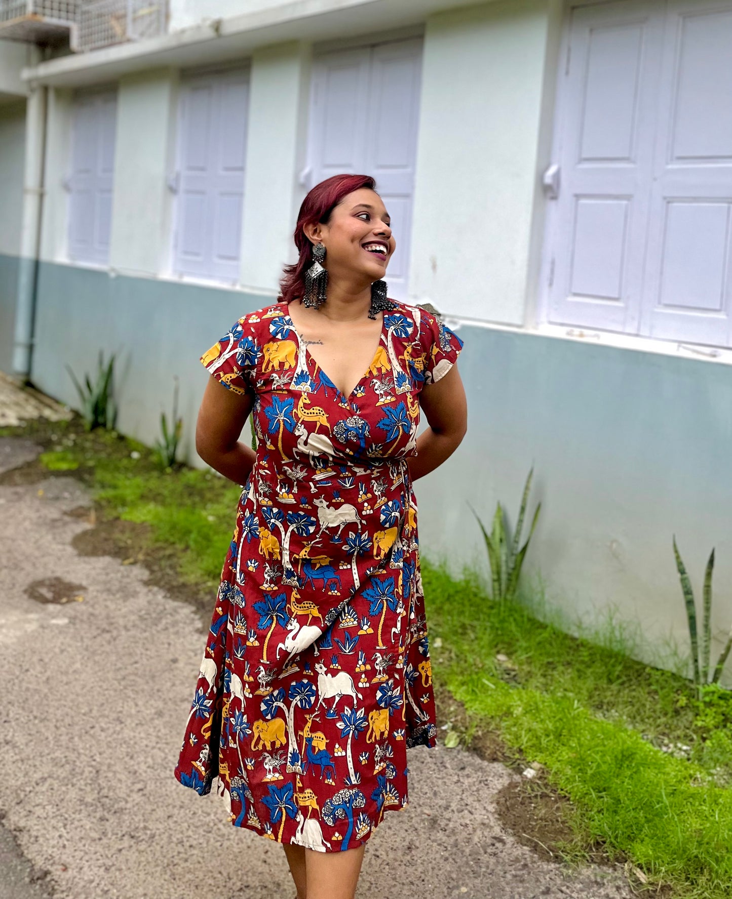 Panchhi Wrap Dress- New Launch (Limited Fabric Drop)